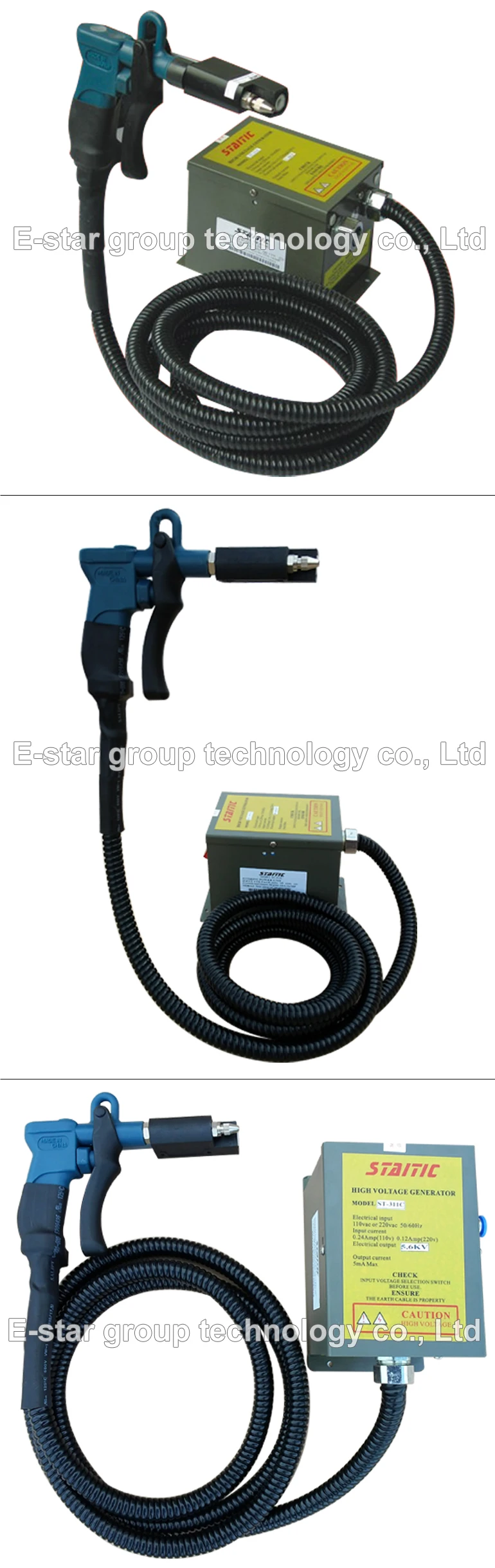 Anti Static Ion Gun Static Eliminator Ionizer Gun St311c1 Esd Air Blow
