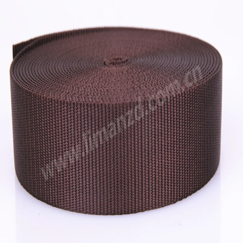 High Quality 1 1/2'' Brown Heavy 100 Nylon bing Buy Sofa Elastic