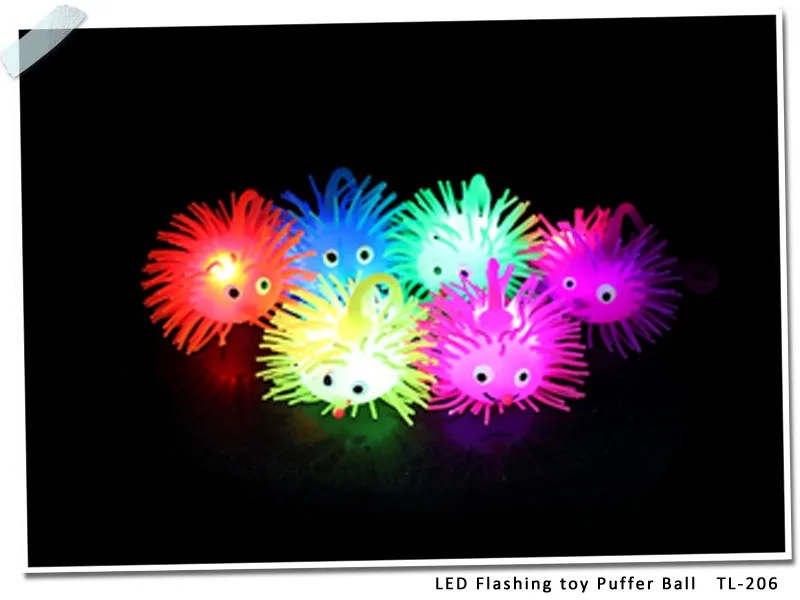 Different Colors Squishy Led Flashing Puffer Ball - Buy Led Puffer Ball ...