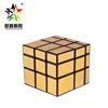 black gold professional 3x3x3 puzzle irregular mirror cube with multi color