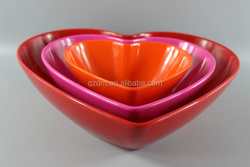 Valentine's day Melamine loving heart dinner plate