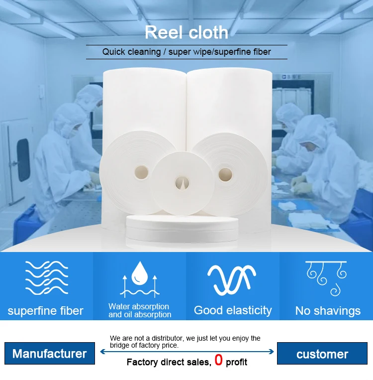 Industrial Wiper Paper Industrial Cleaning Paper Roll Heavy Duty Dry