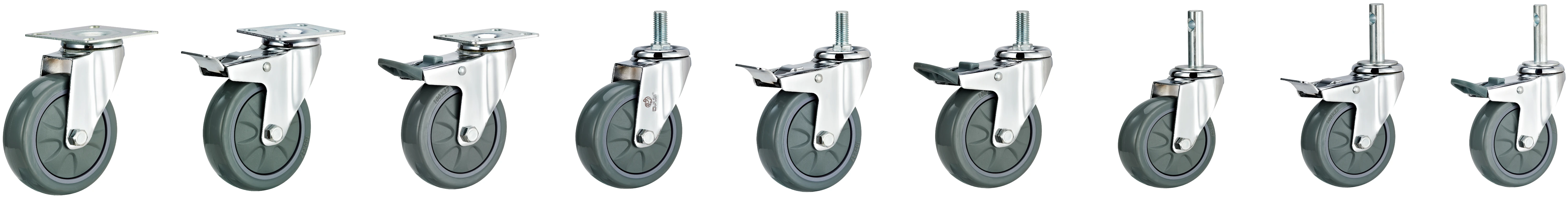 Dajin caster light duty small swivel caster wheels threaded for trolleys-2