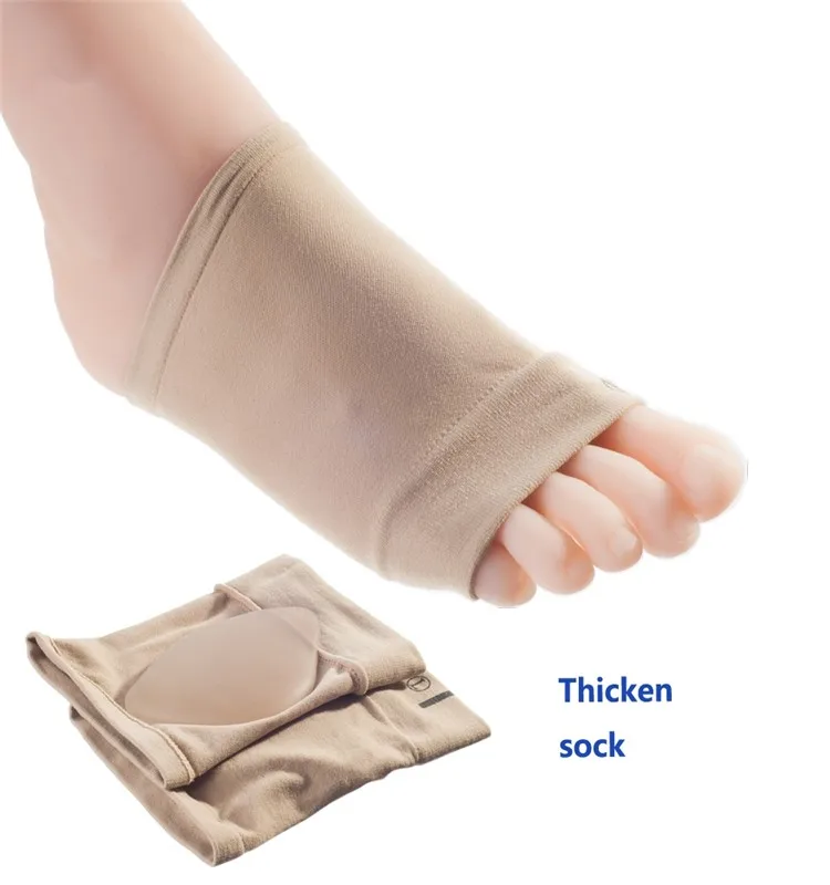 Free Size Flat Foot Arch Support Sleeve Extra Thick Bands Plantar
