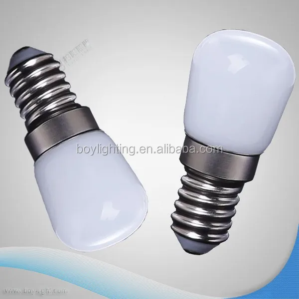 220V clear glass T22 led light warm white fridge bulb E14 2w