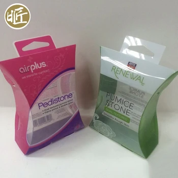 Custom Clear Plastic Pvc Pet Pillow Packaging Box With Hang Hole