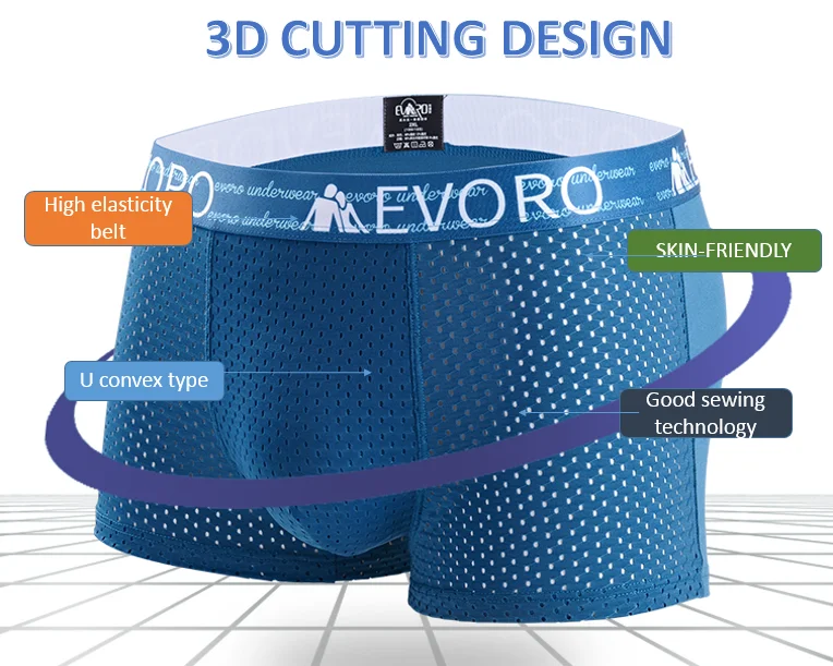 Wholesale Breathable Stretch Breathing Comfortable Ice Silk Summer Men