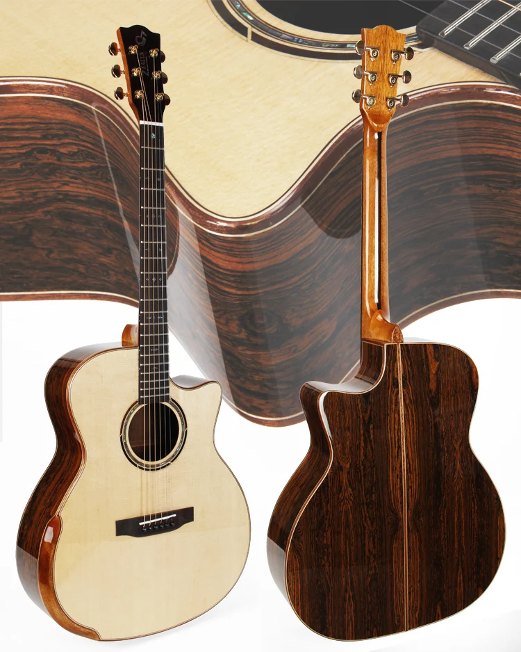 41英寸实心 sitka spruce 原声吉他