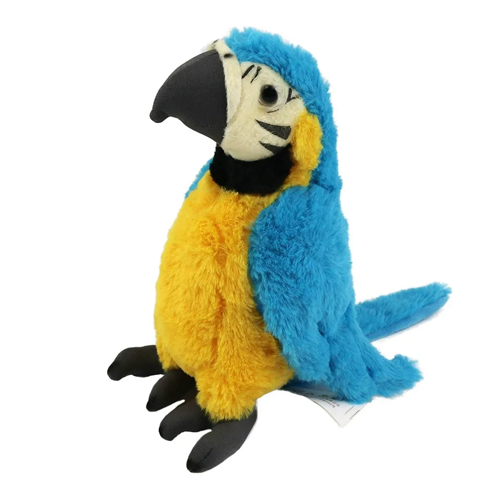 green parrot doll