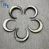 Natural shell carving moon horn 20mm black mother of pearl cabochons