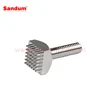Terminals right angled with full plain pin-plate