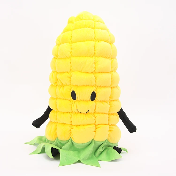 Manufacturer new design cartoon anime fruit vegetables hot sale corn plush doll