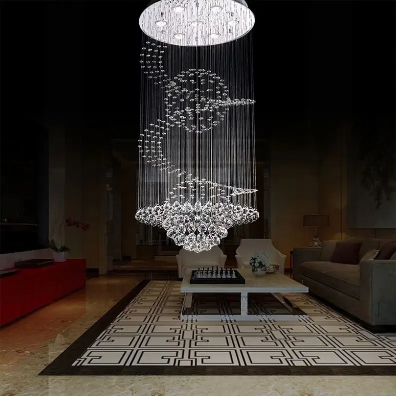 Crystal Chandelier Ceiling Fan With Light