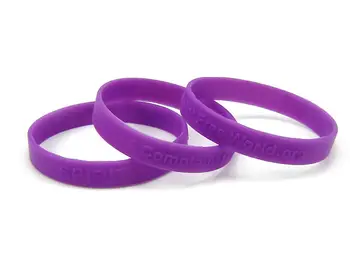 A Complaint Free World Purple Silicone Bracelets Spirits A Complaint Free World Purple Silicone Bracelets