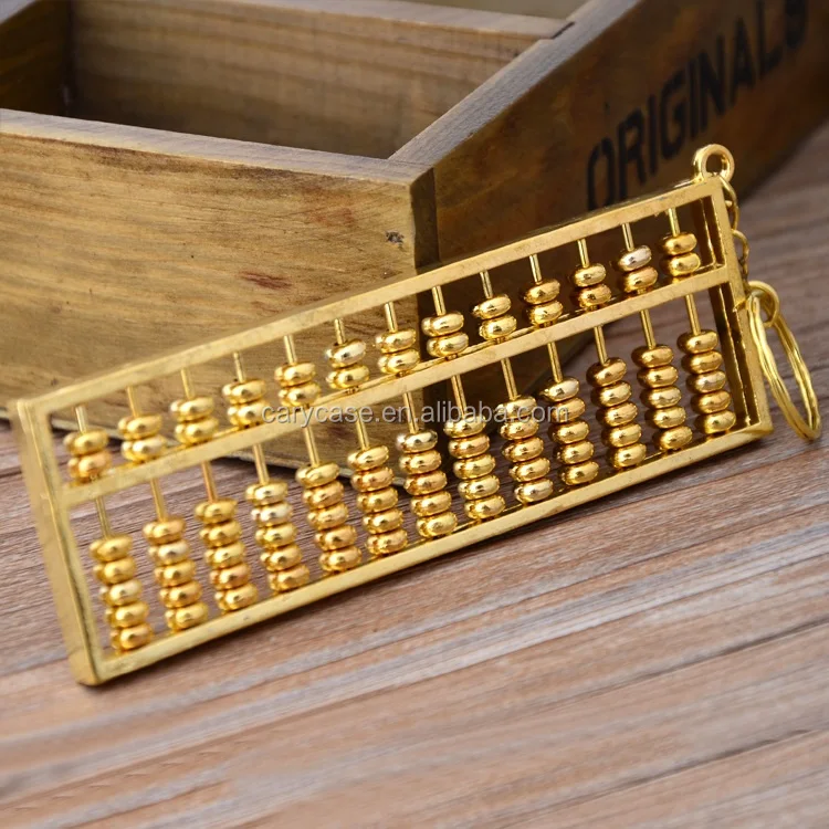 Chinese pure brass feng shui small abacus pendant 