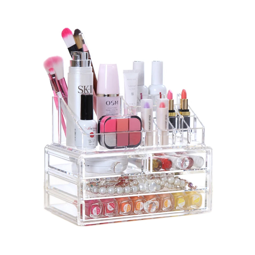 Wholesale Large Cheap Clear Acrylic Makeup Organizer With Drawers Buy