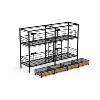 Double metal inflatable bunk bed wholesale bunk beds for kids army metal bunk bed