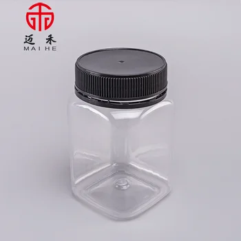 square plastic spice jars
