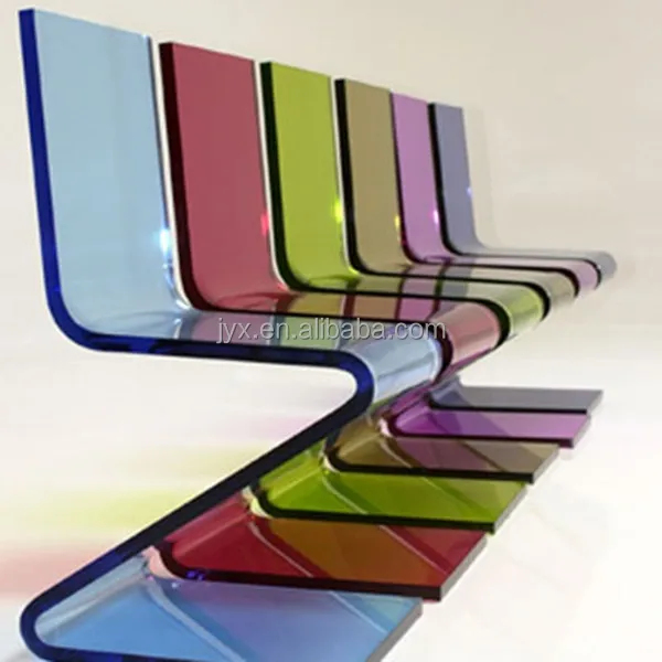 Unique Z Shaped Clear Acrylic Chair Lucite Chairs For Home