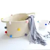 Handmade Popular Cotton Rope Large Size Dirty Clothes Storage Basket