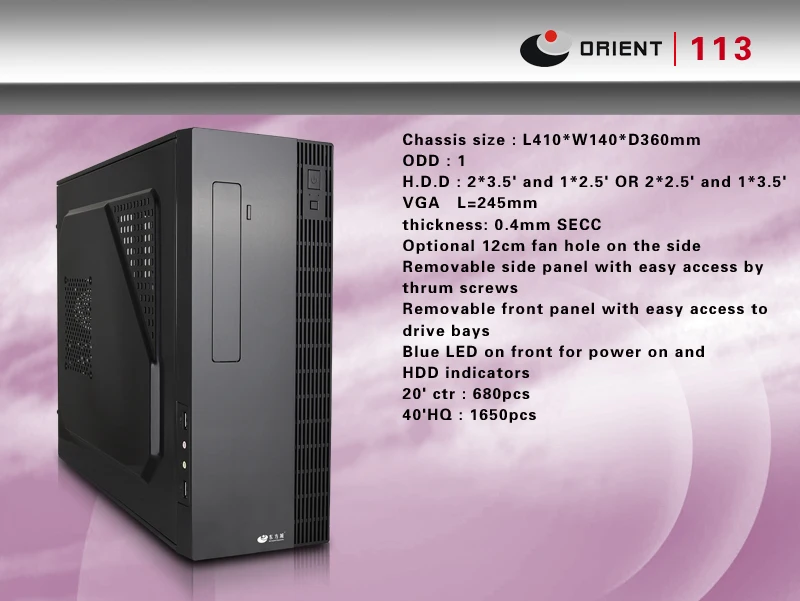 Custom Slim Atx Computer Case,Secc 0.4mm Buy Slim Atx Computer Case