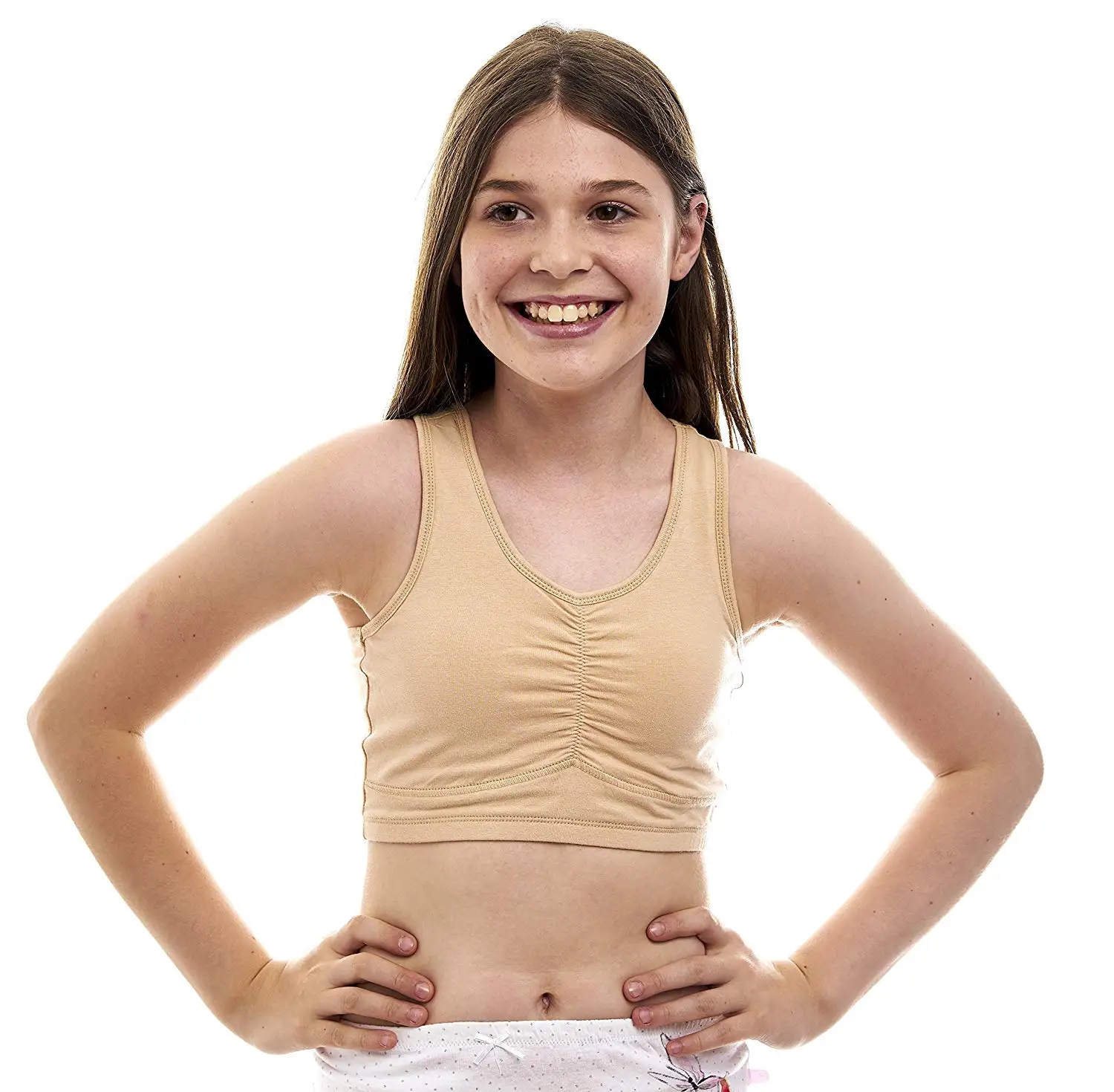 The five stages of breast development in girls during puberty