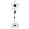 18" (45 cm) Black/Silver Oscillating Pedestal HV Fan with 3 Speed Settings and Extra Weighted Base for Stability ETL GS CE ROHS