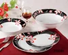 19pcs round dinnerware set for Israel with 4pcs place setting of plates soup salad bowl dinner set