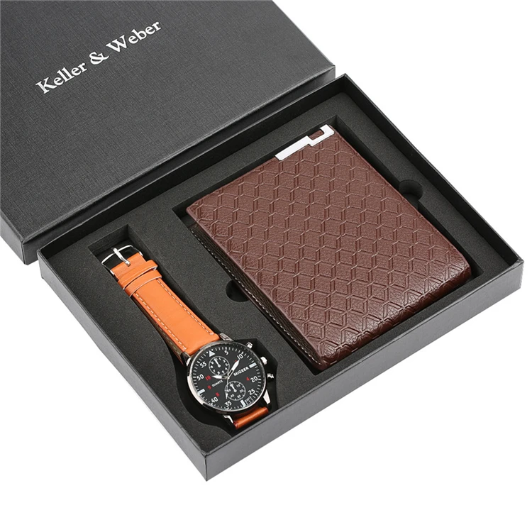 luxury wallet rigid paper packaging  men gift box (10)