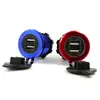 Modified 4.2A Double USB Socket 5V 2.1A 5V 2.1A Auto Double USB Mobile Marine Tricycle Car Scooter Charger with led voltmeter