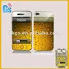 Cool Beer Style Full Body Skin Vinyl Sticker For iPhone4 4S