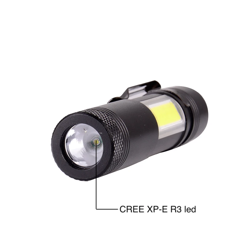 Wholesale Amazon High Power COB LED Portable AA 1.5V Super Bright Aluminum Alloy Mini Torch led Flashlight