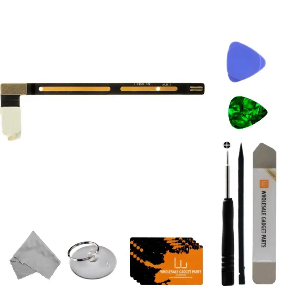 Flex Cable (Head Phone Jack) for Apple iPad Air 2 (White) with Tool Kit