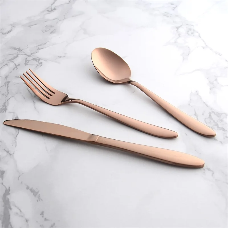 非磁性茶勺晚餐勺餐叉餐刀 201 材料 ayd 设计义乌市场餐具