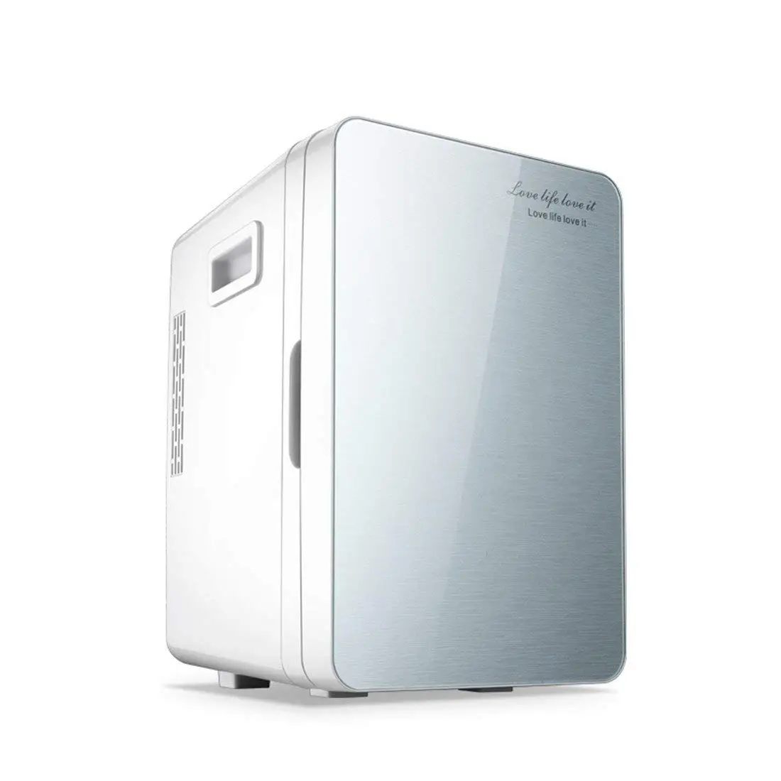 STAZSX Car refrigerator mini small refrigerator small refrigerator refrigerator car refrigerator, silver 20L-26.5X33X40cm