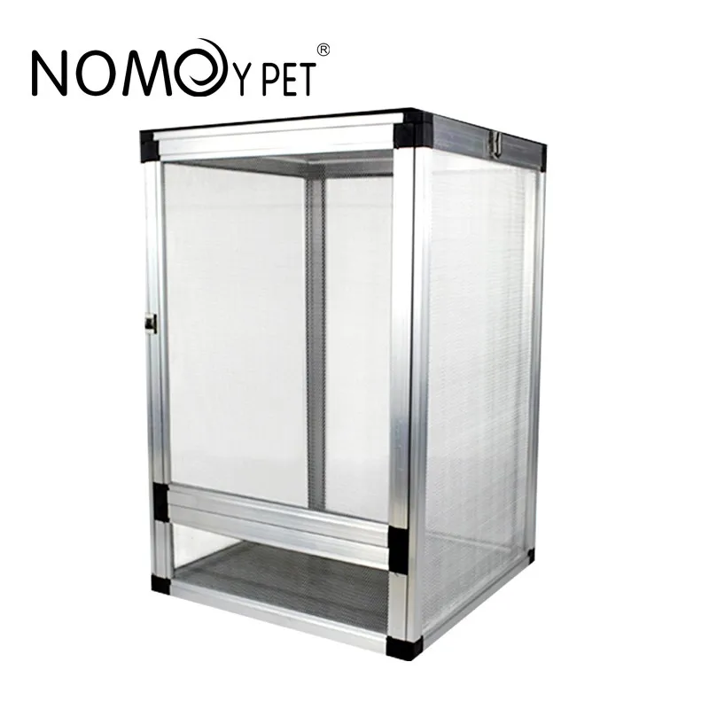Cheap Price Terrarium Silver Color Aluminium Alloy Reptile Mesh Cage