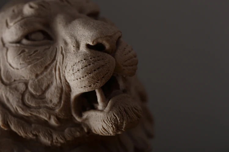 Sandstone American Creative Home Jewelry Decoration Tiger Head Sculpture Office Decoration 