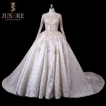 champagne ball gown