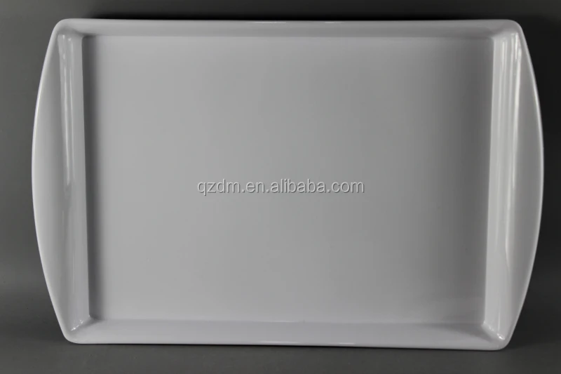17inch Mealmine food tray , Plastic serving tray turnup Handle