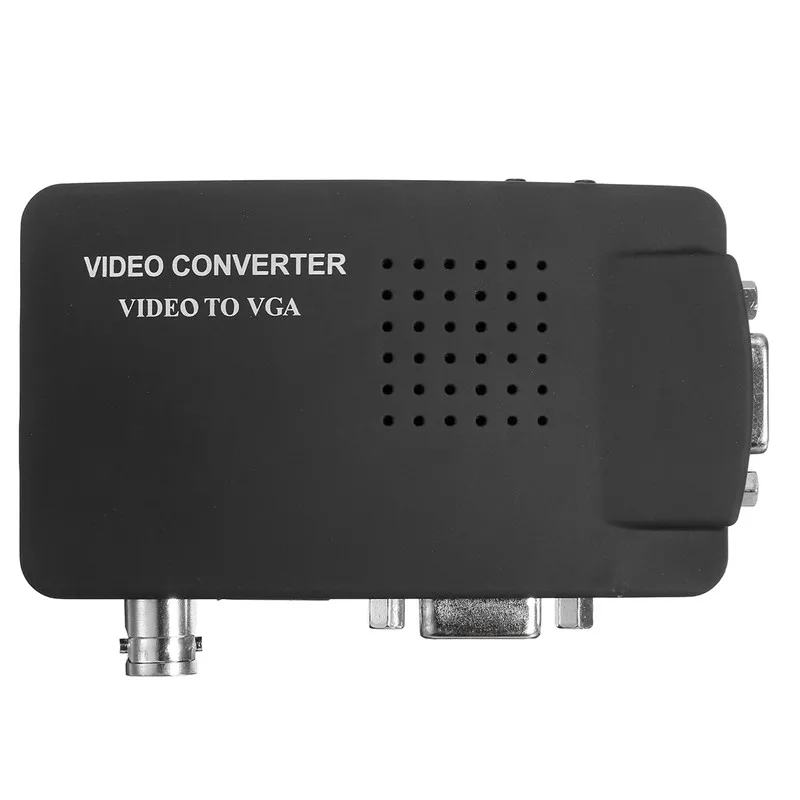 YU TV BNC AV/S S Video a VGA convertitore segnale TV Adattatore Interruttore Digital Box 