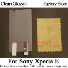Clear Glossy Screen Protector Guard Cover protective Film For Sony Xperia E Dual C1504 C1505 C1604 C1605