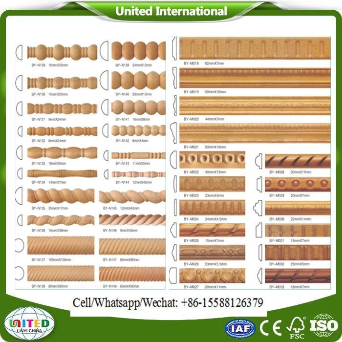 decorative furniture wood trim Dentil Crowns molding