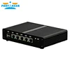 Partaker I5 Quad Core J1900 Industrial 4 LAN Mini PC Router Server with Black Case VGA Display Port 4G RAM 128G SSD