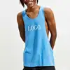 Custom Fitness Singlet Open Back Muscle Fit Workout Tank Top Men