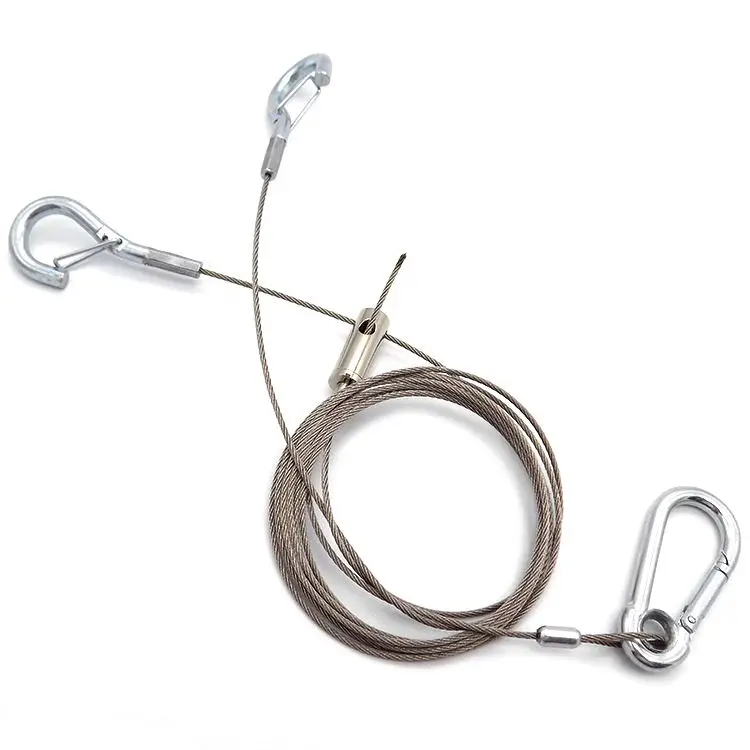 Retractable Steel Wire Rope Light Sling Ceiling Light Hanging Kits