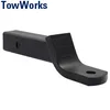 TowWorks 65303 Ball Mount 2 inch Drop 8 inch Length 3/4 inch Hitch Ball Hole Class III 7500 lbs Black US SAE J684 V-5 Approved