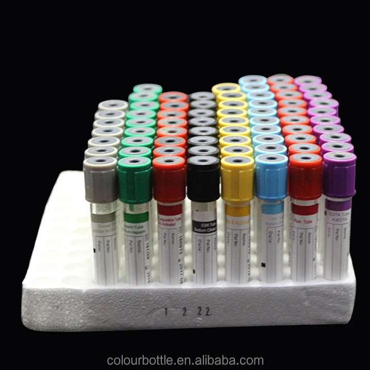 Пробирки по цветам для каких анализов