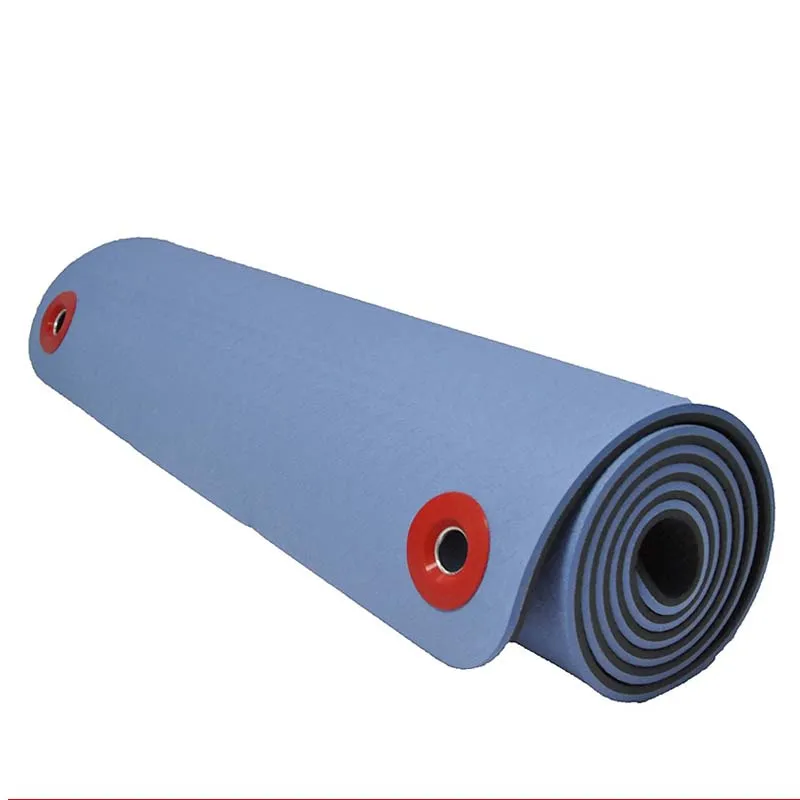 Rambo Manufacturer Anti Slip Tpe Double Layer Yoga Mat Hanging Holes