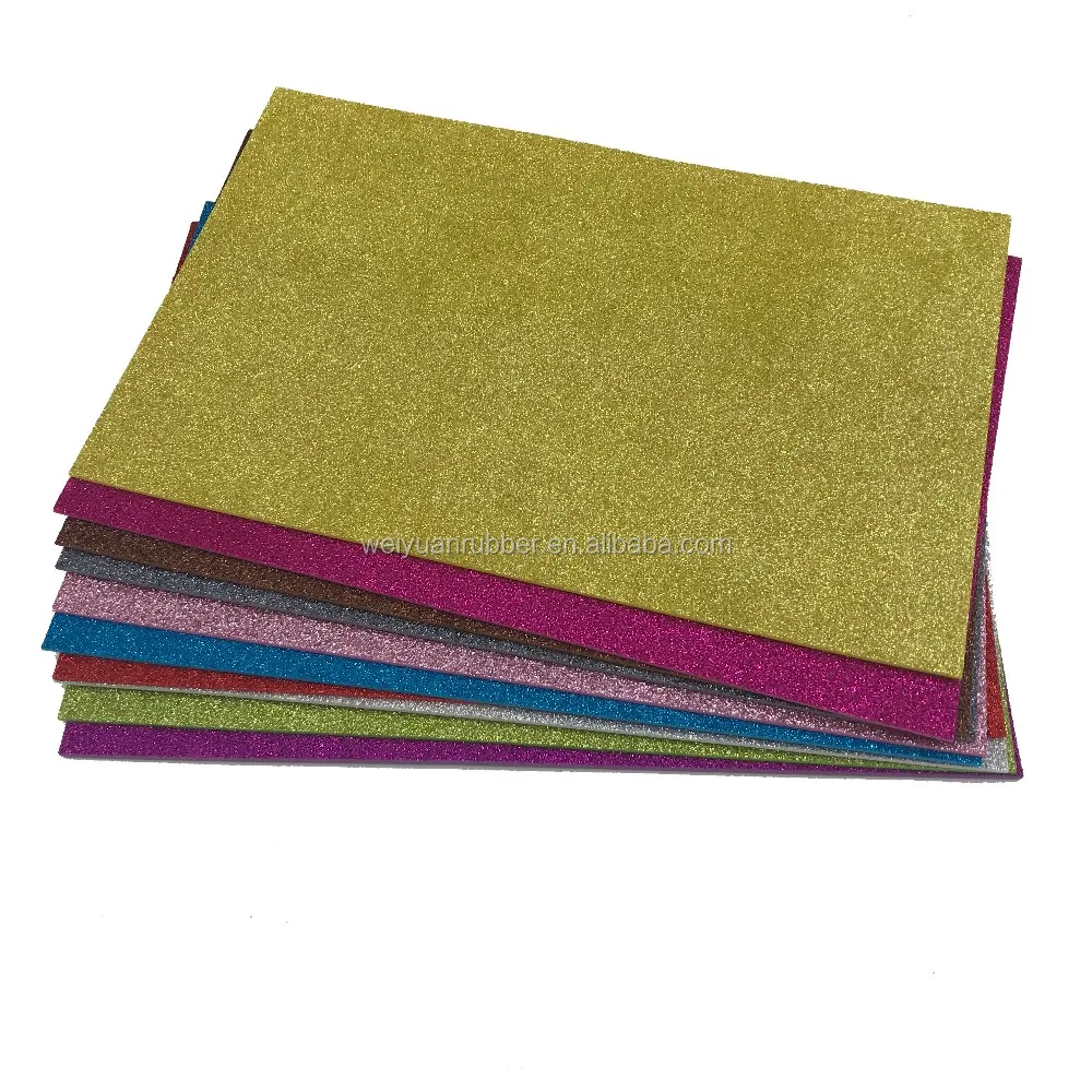 Glitter Eva Foam Sheet Diy Using Colorful Plastic Sheets Self Adhesive