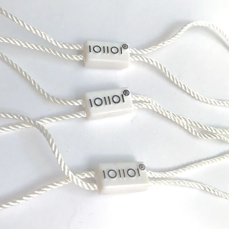 Custom Plastic Hang Tag String Lock Garment Seal Tags For Hang Tag Seal